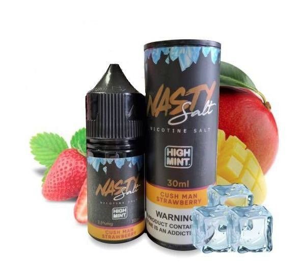 JUICE CUSH MAN MANGO STRAWBERRY HIGH MINT SALT NASTY Best