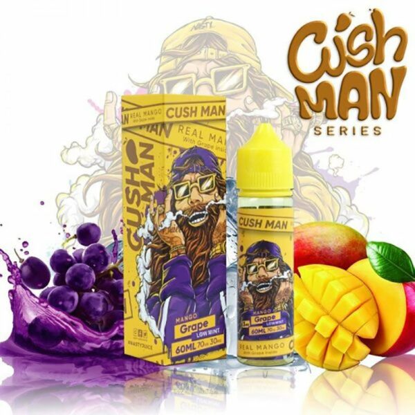 LÍQUIDO CUSH MAN MANGO GRAPE ( LOW MINT ) - NASTY JUICE