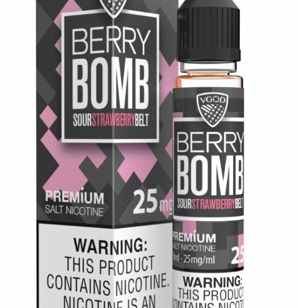 LÍQUIDO BERRY BOMB SOUR STRAWBERRY BELT - SALTNIC / SALT NICOTINE - VGOD