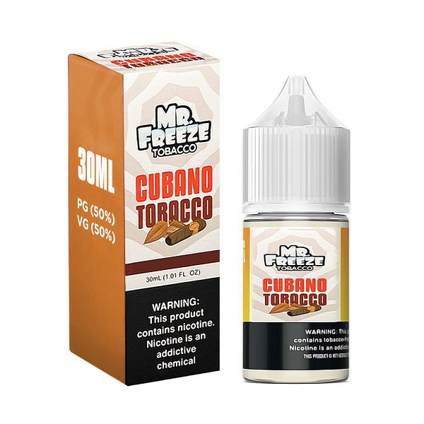 CUBANO TOBACCO SALT NICOTINE - MR. FREEZE