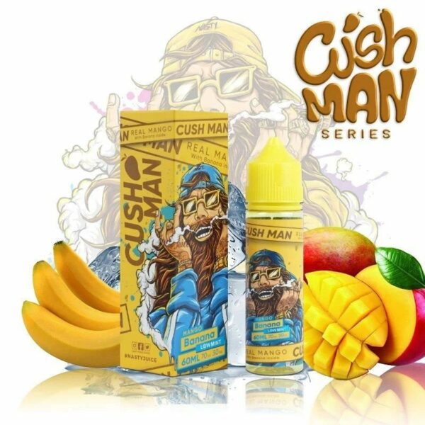 LÍQUIDO CUSH MAN MANGO BANANA ( LOW MINT ) - NASTY JUICE