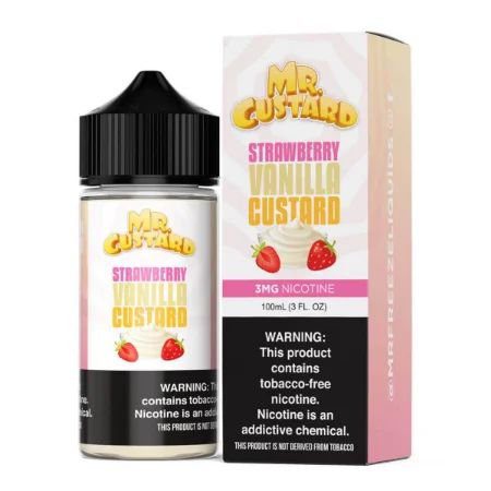 LÍQUIDO STRAWBERRY VANILLA CUSTARD - MR. CUSTARD