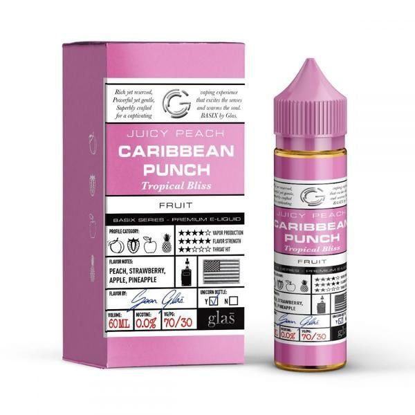 LÍQUIDO CARIBBEAN PUCH - JUICY PEACH - FRUIT - GLAS