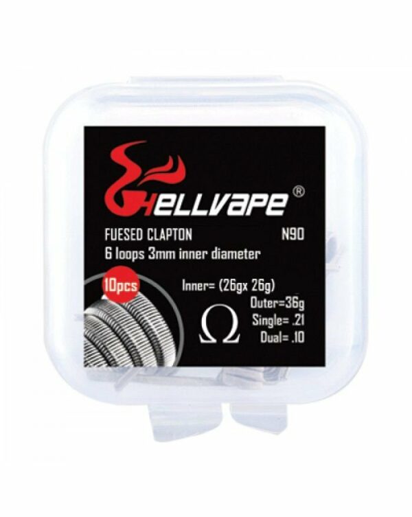 KIT DE RESISTÊNCIAS PRONTAS FUSED CLAPTON 26G - HELLVAPE