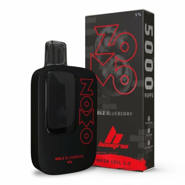 POD DESCARTÁVEL ZOMO HUNGRIA 5000 PUFFS - HALLS BLUEBERRY - ZOMO