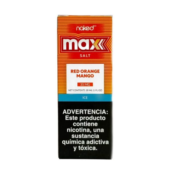 NAKED 100 – LÍQUIDO SALT NICOTINA MAX – RED ORANGE MANGO