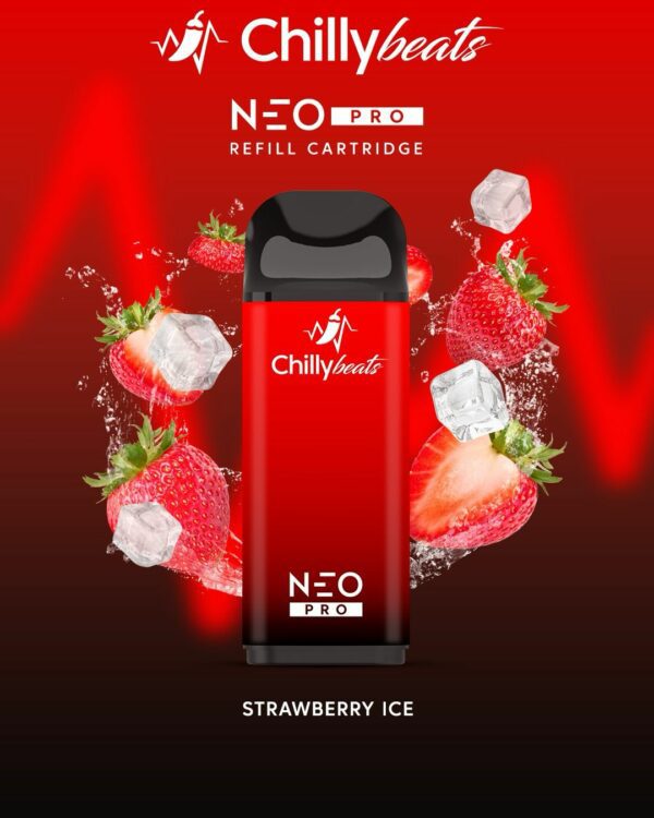 Chilly Beats Refil NEO Pro 8000 Sabor Strawberry Ice