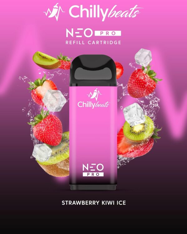 Chilly Beats Refil NEO Pro 8000 Sabor Strawberry Kiwi Ice