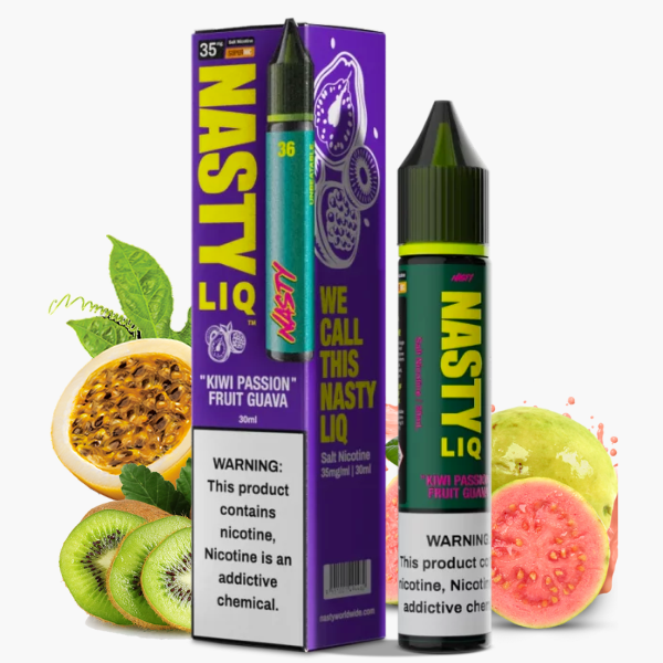 LÍQUIDO NICSALT KIWI PASSION FRUIT GUAVA - NASTY LIQ