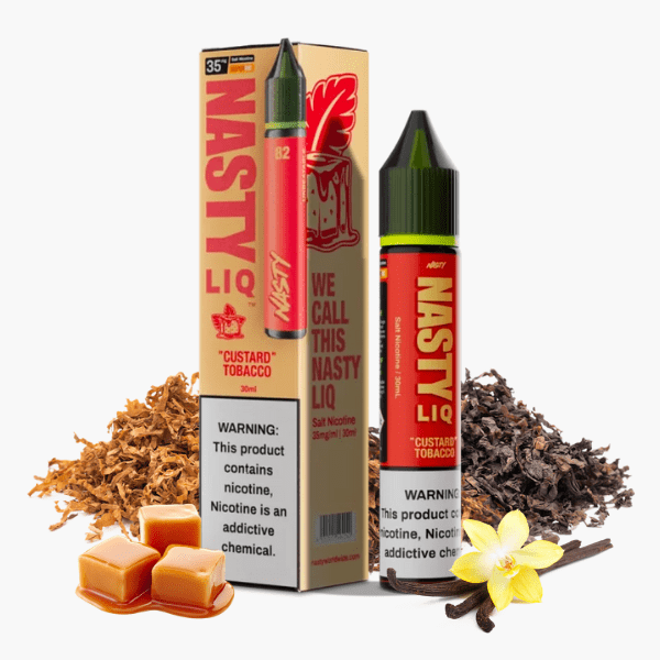 LÍQUIDO NICSALT CUSTARD TOBACCO - NASTY LIQ