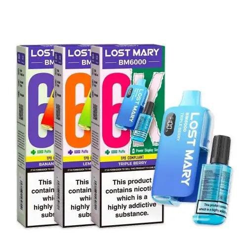 POD DESCARTÁVEL 2% LOST MARY BM6000 6000 PUFFS - LOST MARY