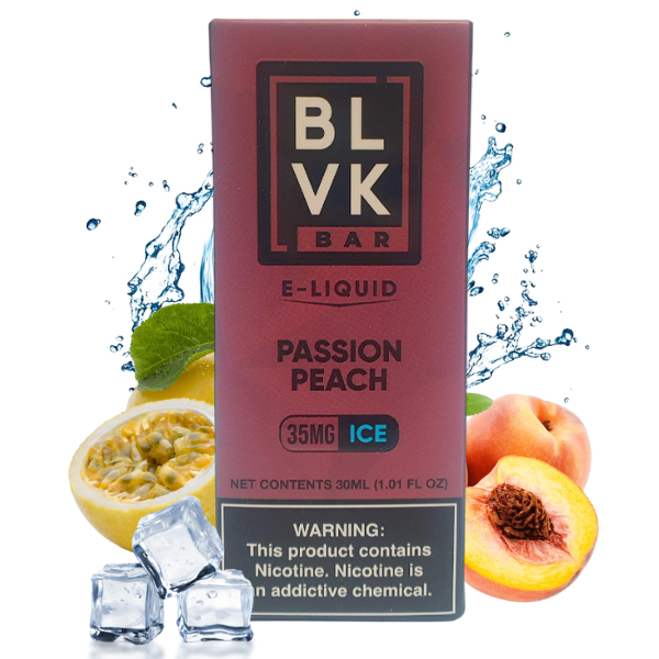 LÍQUIDO NICSALT PASSION PEACH ICE - BLVK BAR