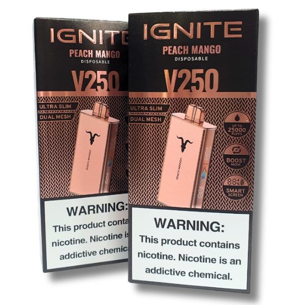 POD DESCARTÁVEL V250 IGNITE ROSE GOLD EDITION 25000 PUFFS