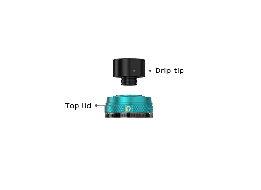 TOP LID + DRIP TIP PARA NRG-S SUB-OHM – VAPORESSO